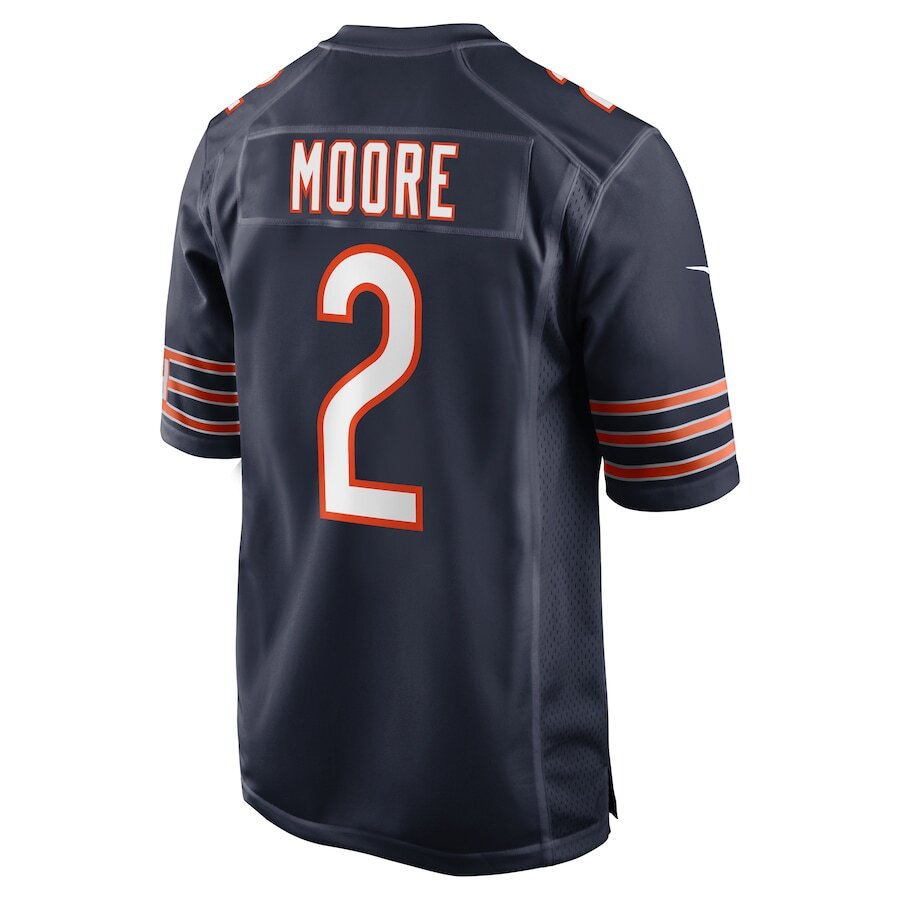 Men's Chicago Bears D.J. Moore Navy Jersey