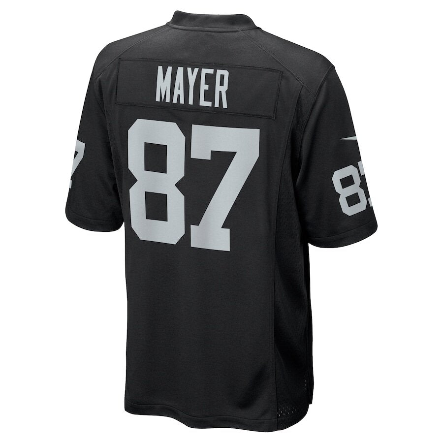 Men's Las Vegas Raiders Michael Mayer Black Jersey.