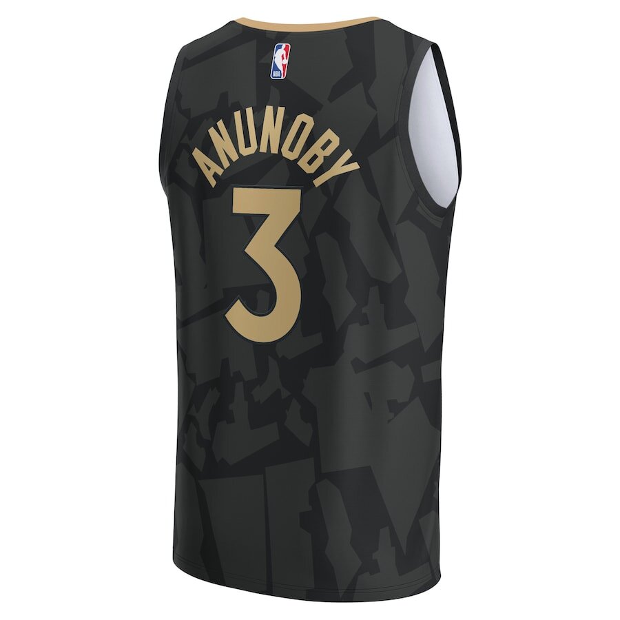 Men's Toronto Raptors OG Anunoby Black Jersey