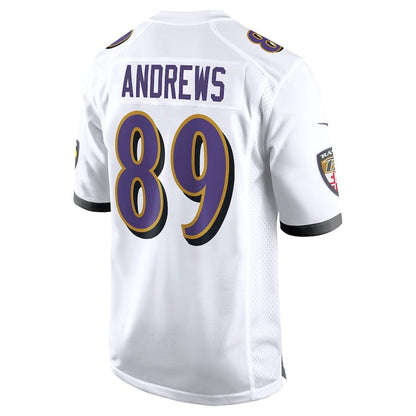 Men's Baltimore Ravens Mark Andrews White Jersey