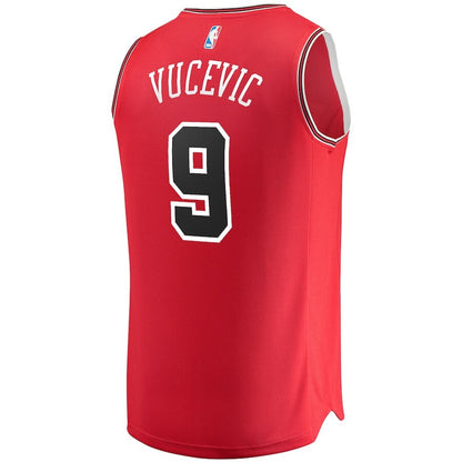 Men's Chicago Bulls Nikola Vucevic Red Jersey