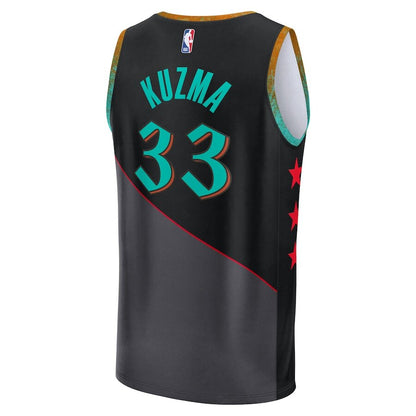 Men's Washington Wizards Kyle Kuzma Black Jersey