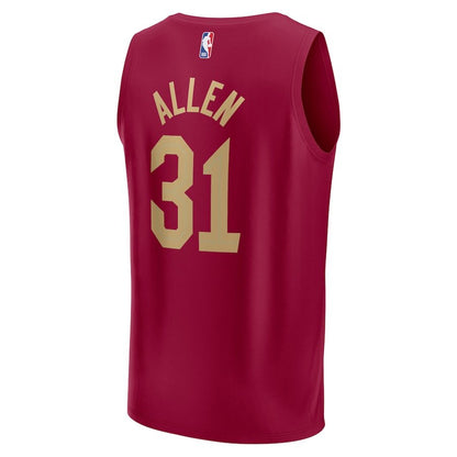 Men's Cleveland Cavaliers Jarrett Allen Wine Jersey