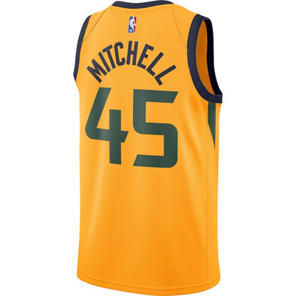 Men's Utah Jazz Donovan Mitchell Gold Jersey