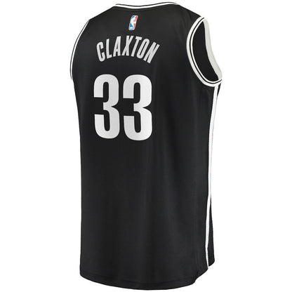 Men's Brooklyn Nets Nicolas Claxton Black Jersey