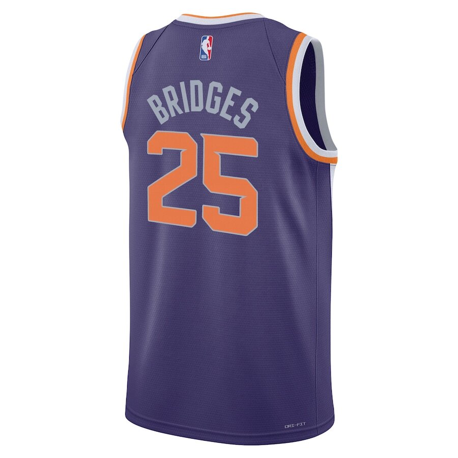 Men's Phoenix Suns Mikal Bridges Purple Jersey