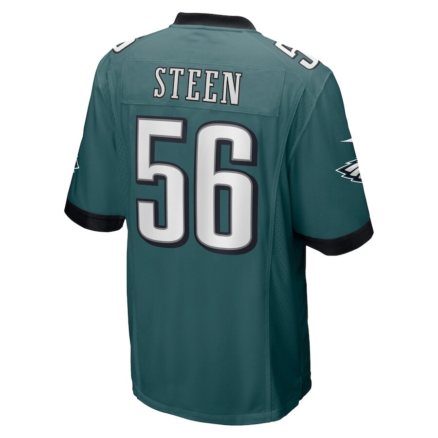 Men's Philadelphia Eagles Tyler Steen Midnight Green Jersey