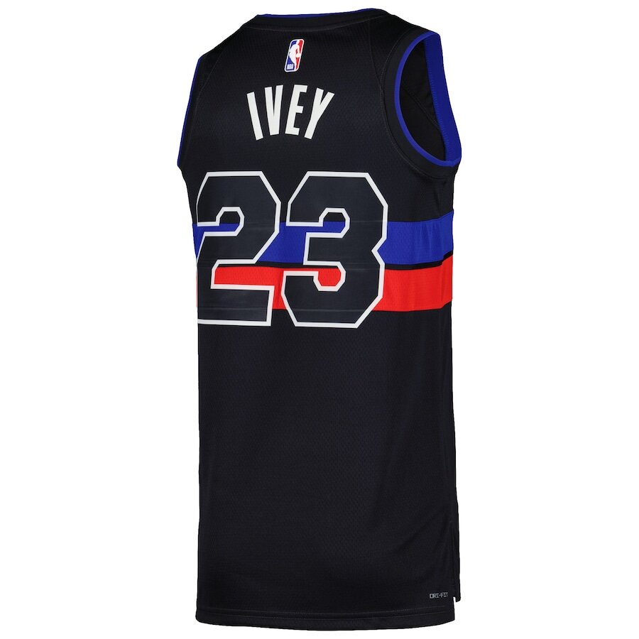 Men's Detroit Pistons Jaden Ivey Black Jersey