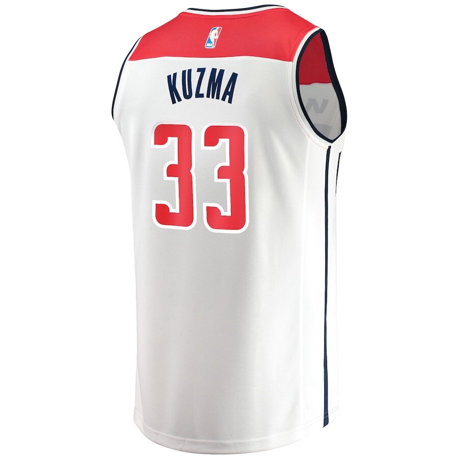 Men's Washington Wizards Kyle Kuzma White Jersey