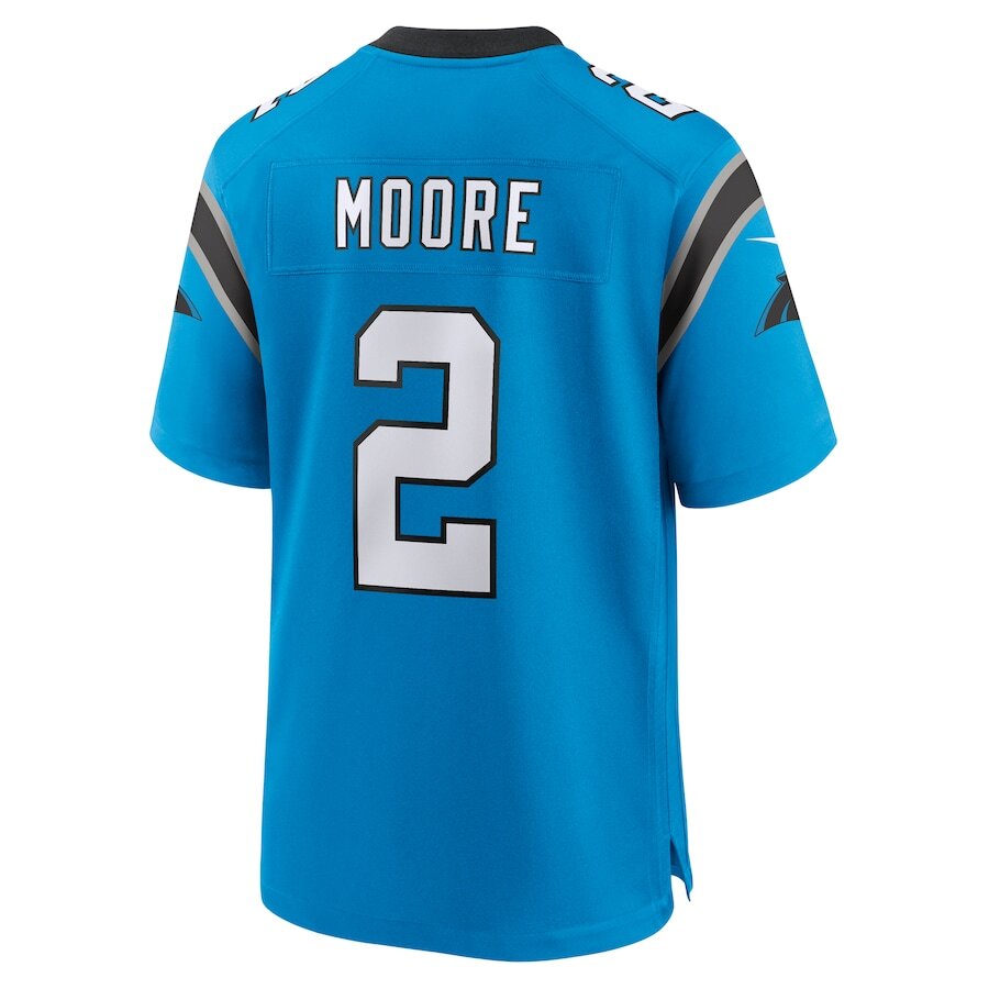 Men's Carolina Panthers D.J. Moore Blue Alternate Jersey