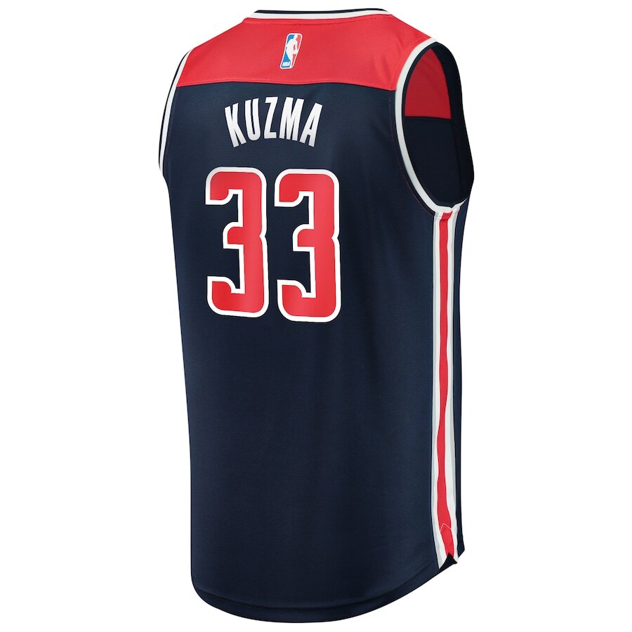 Men's Washington Wizards Kyle Kuzma Navy Jersey