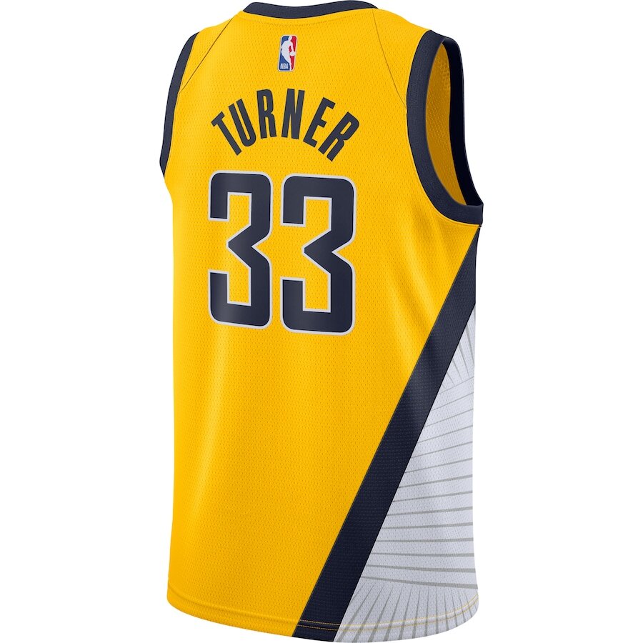 Men's Indiana Pacers Myles Turner Gold Jersey