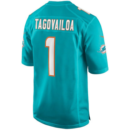 Men's Miami Dolphins Tua Tagovailoa Aqua Jersey