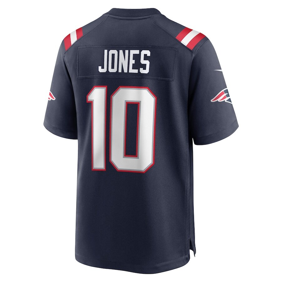 Men's New England Patriots Mac Jones Navy Jersey