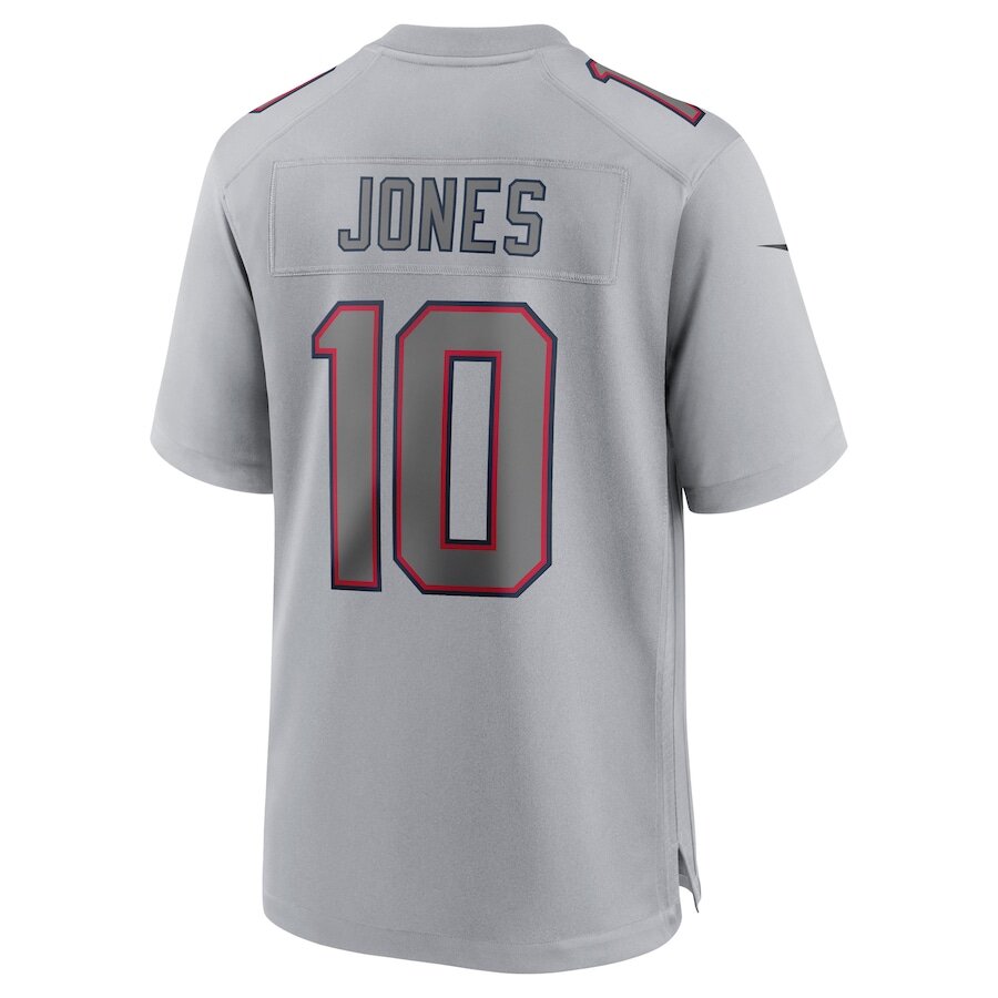 Men's New England Patriots Mac Jones Gray Jersey