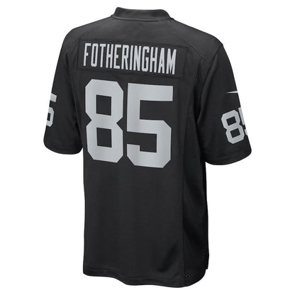 Men's Las Vegas Raiders Cole Fotheringham Black Jersey