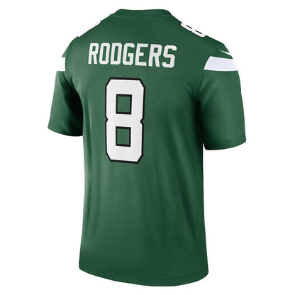 Men's New York Jets Aaron Rodgers Gotham Green Jersey