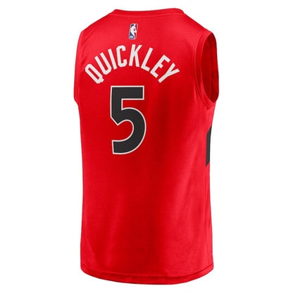 Men's Toronto Raptors Immanuel Quickley Red Jersey