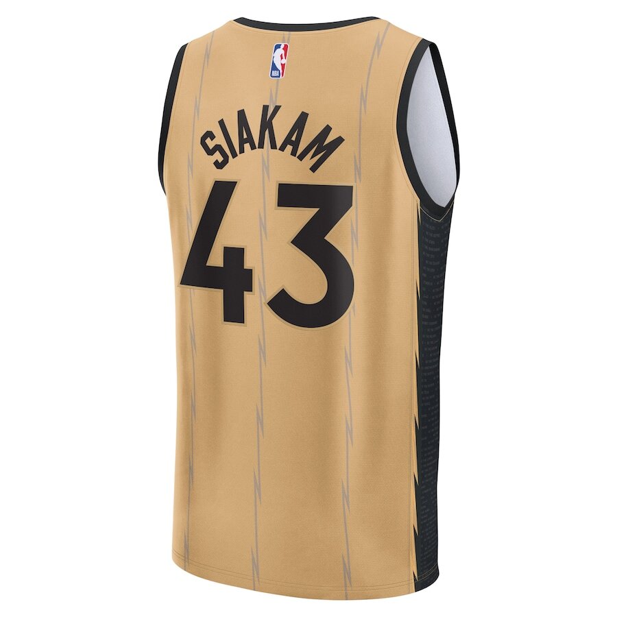 Men's Toronto Raptors Pascal Siakam Gold Jersey