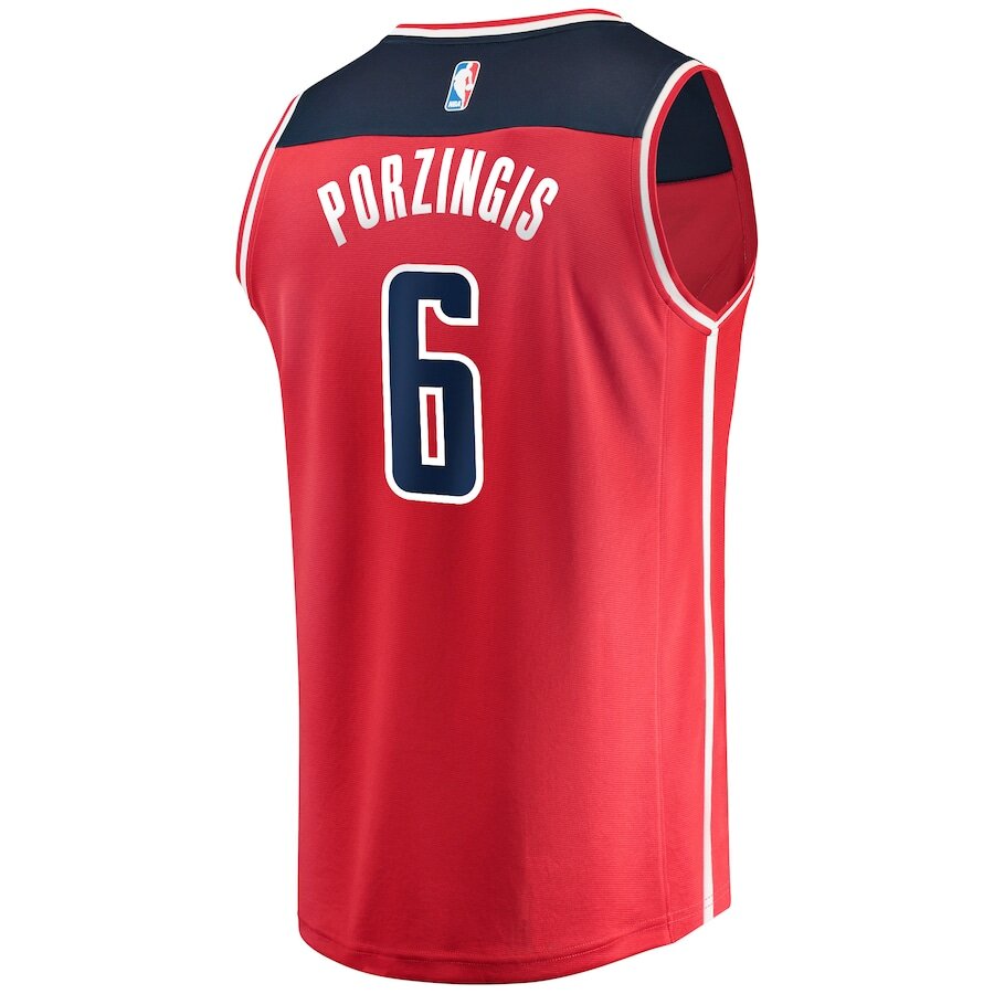 Men's Washington Wizards Kristaps Porzingis Red Jersey