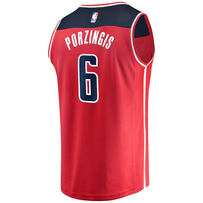 Men's Washington Wizards Kristaps Porzingis Red Jersey