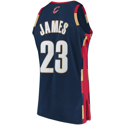 Men's Cleveland Cavaliers LeBron James Navy Jersey