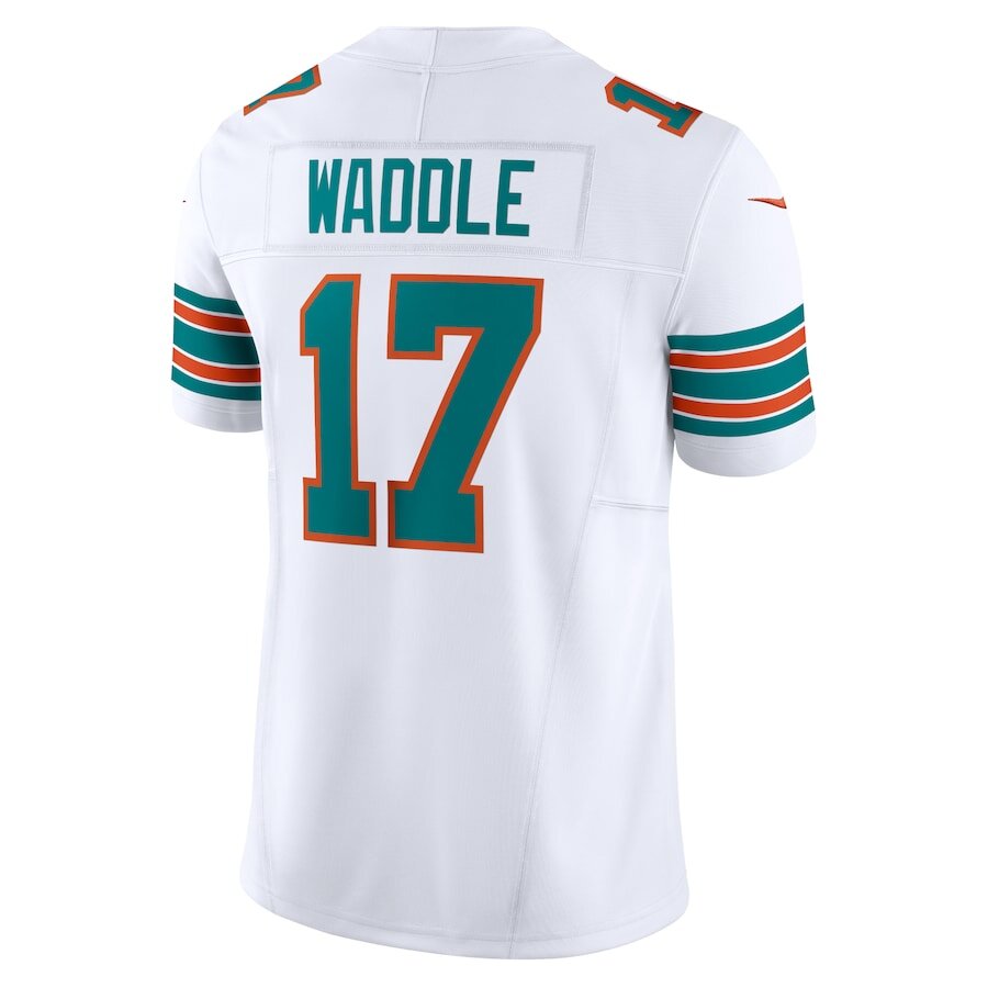 Men's Miami Dolphins Jaylen Waddle White Jersey