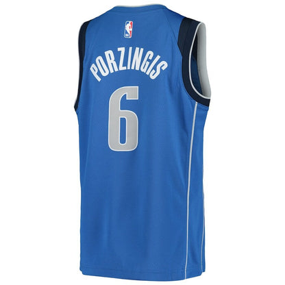 Men's Dallas Mavericks Kristaps Porzingis Blue Jersey