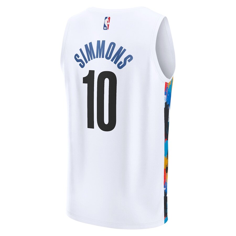 Men's Brooklyn Nets Ben Simmons White Jersey