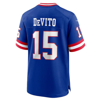 Men's New York Giants Tommy DeVito Royal Alternate Jersey