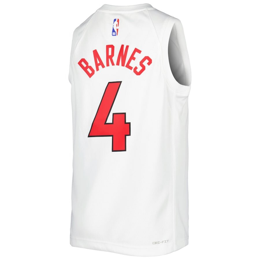 Men's Toronto Raptors Scottie Barnes White Jersey