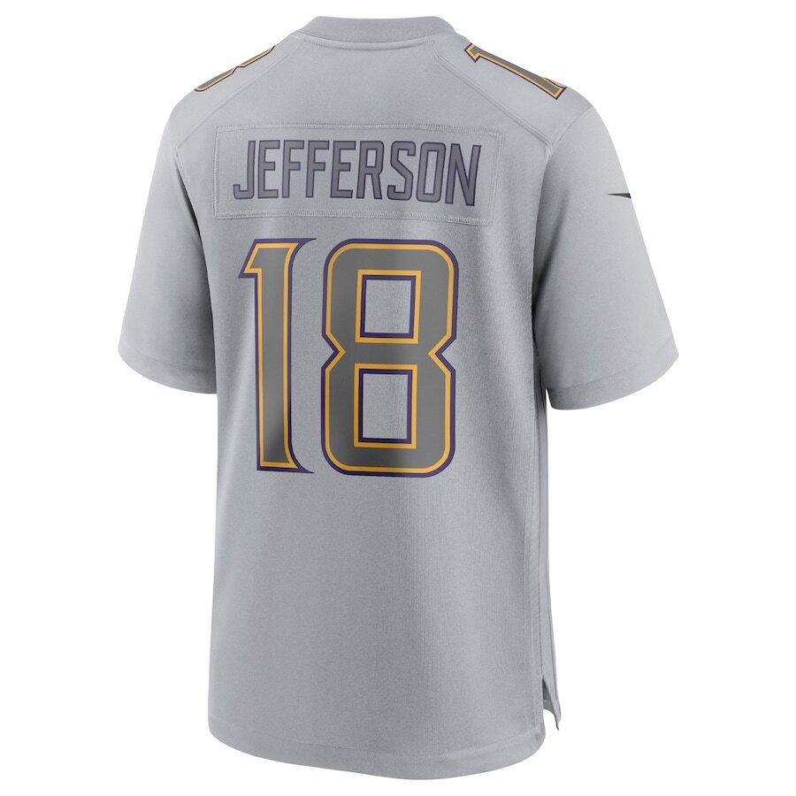 Men’s Minnesota Vikings Justin Jefferson Gray Jersey