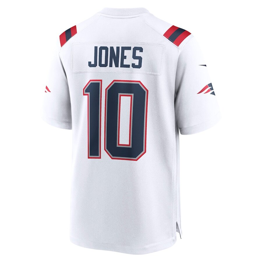 Men's New England Patriots Mac Jones White Jersey