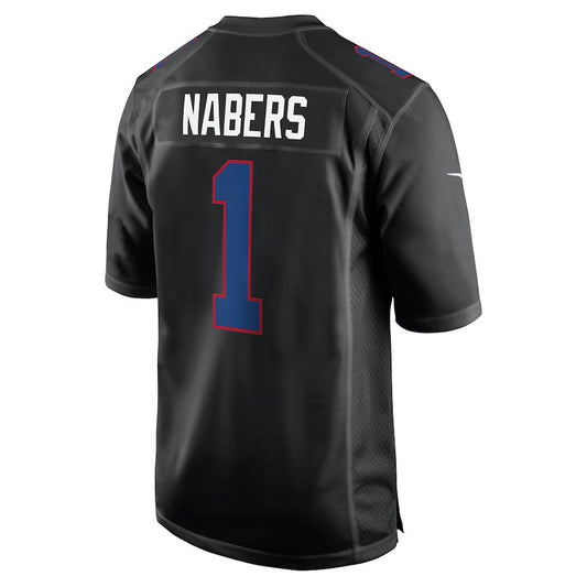 New York Giants Malik Nabers Carbon Black Jersey