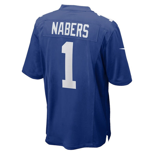 New York Giants Malik Nabers Royal Jersey