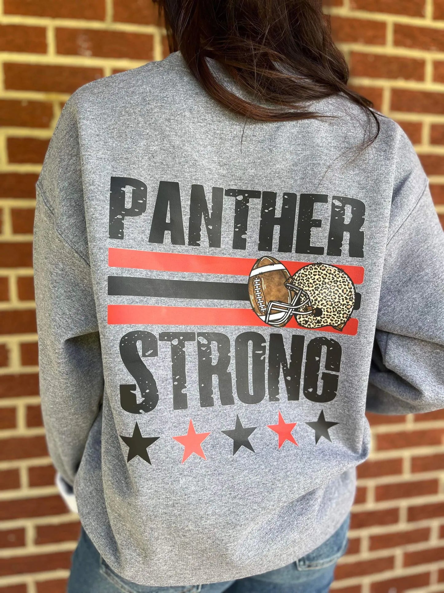 Custom Mascot Strong Football Sweatshirt