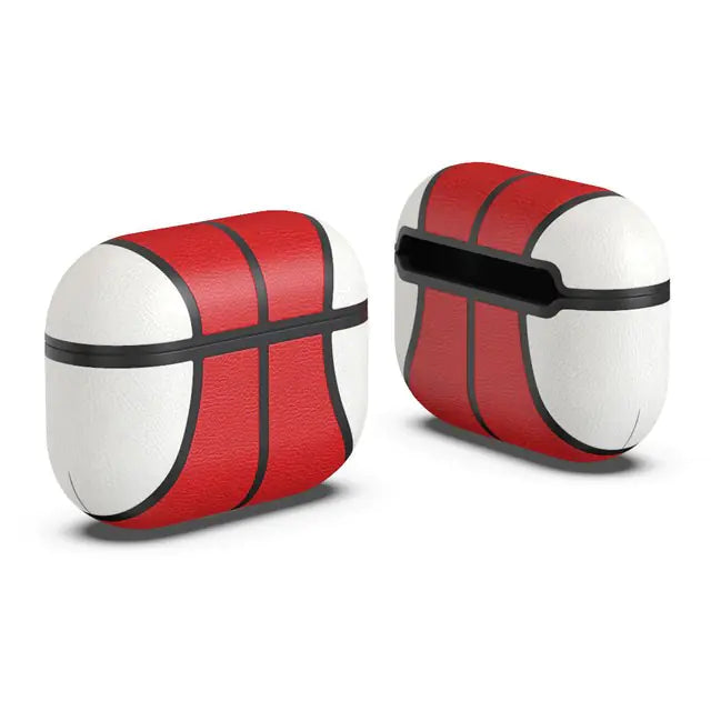 Leather Basketball Case  For Air Pods