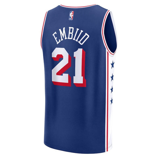 Philadelphia 76ers Joel Embiid Blue Jersey