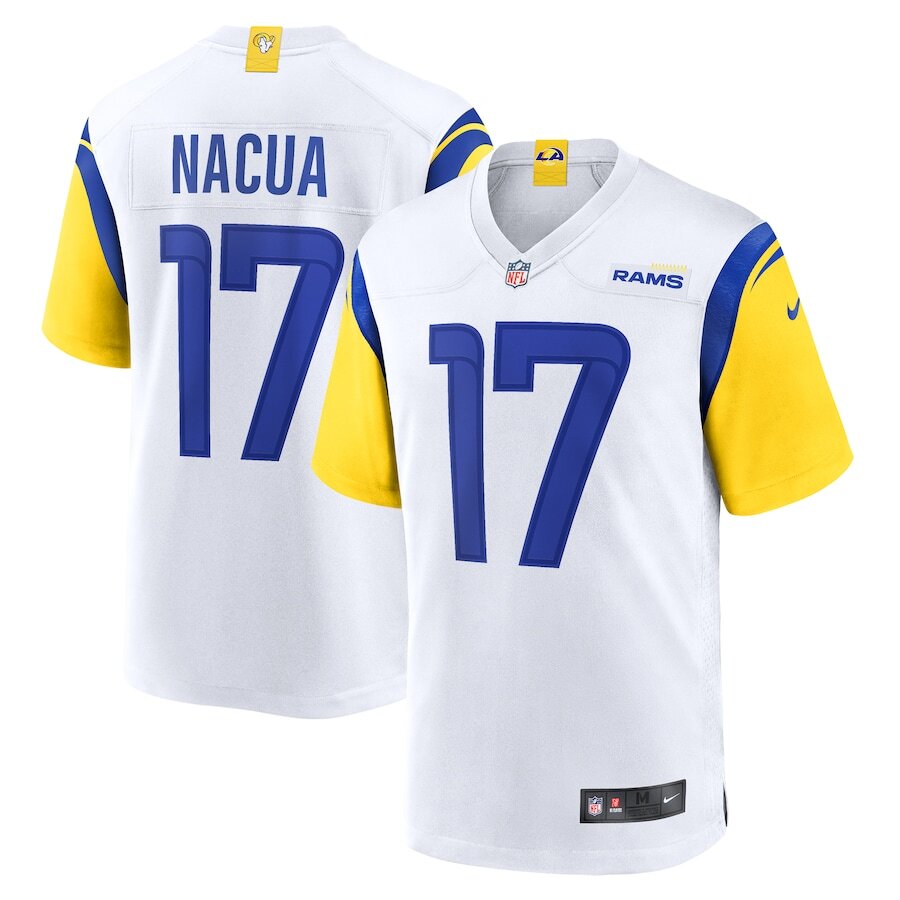 Men's Los Angeles Rams Puka Nacua White Jersey