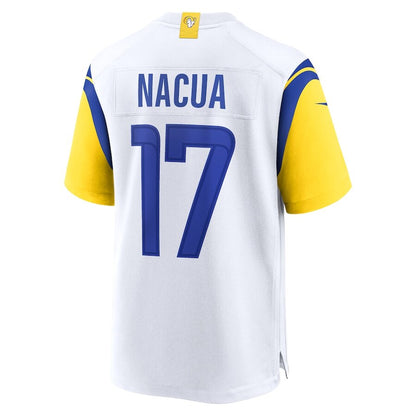 Youth Los Angeles Rams Puka Nacua White Jersey