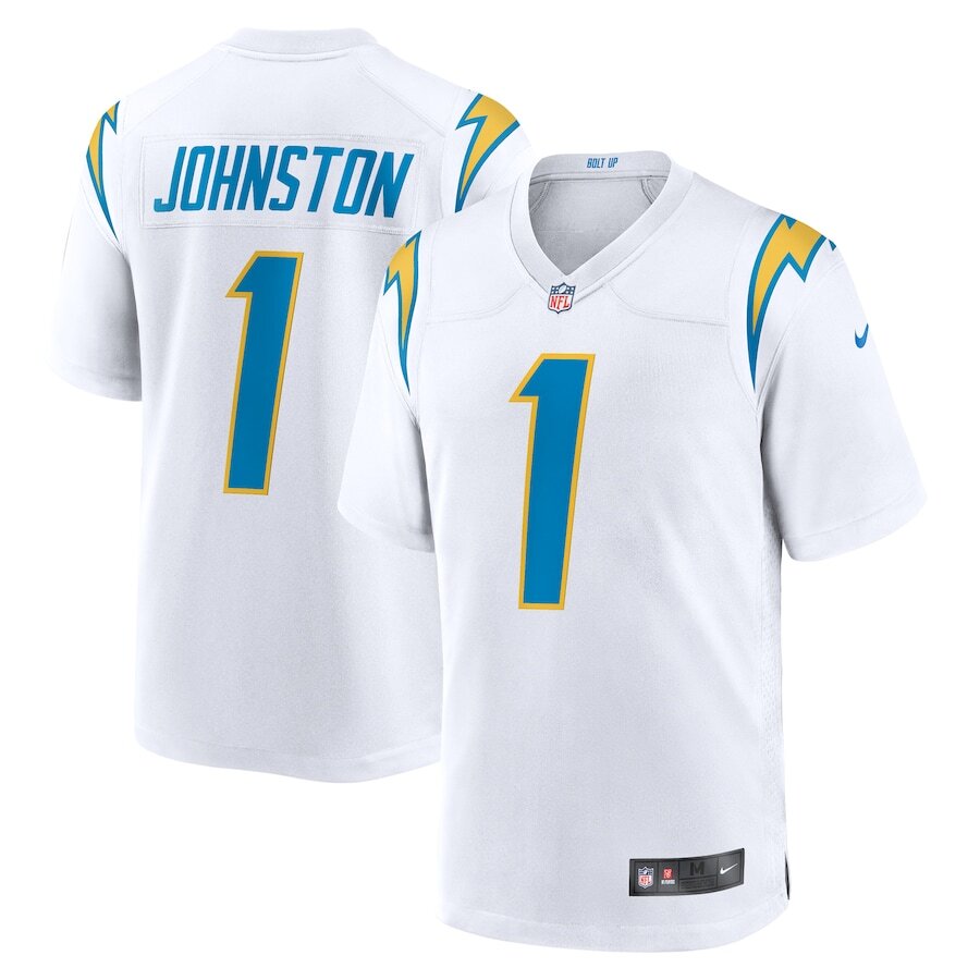 Men's Los Angeles Chargers Quentin Johnston White Jersey