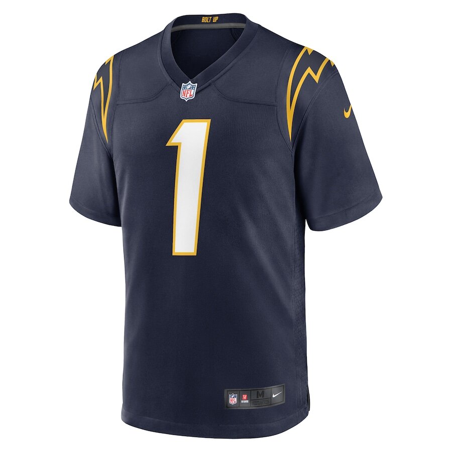 Men's Los Angeles Chargers Quentin Johnston Navy Jersey