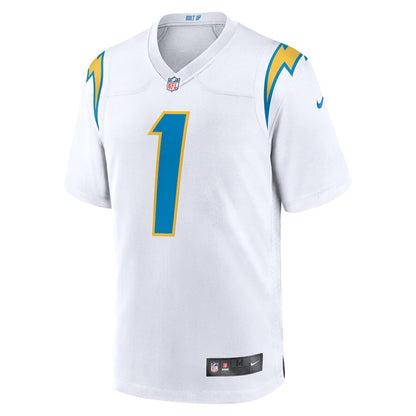 Men's Los Angeles Chargers Quentin Johnston White Jersey