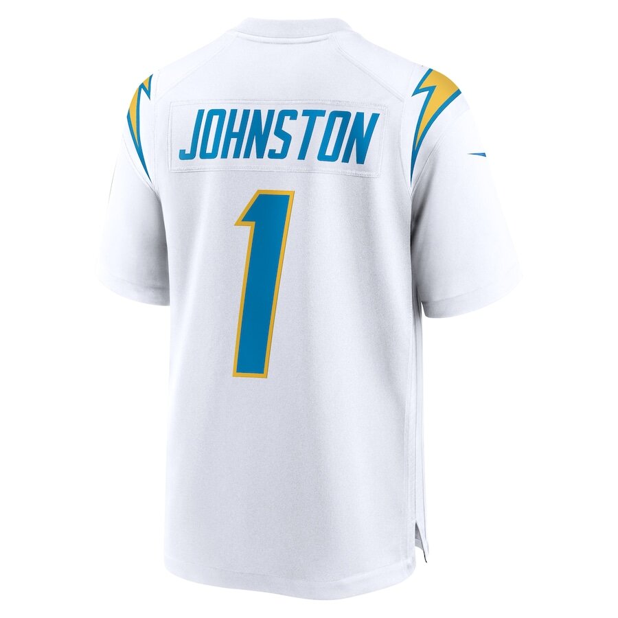 Men's Los Angeles Chargers Quentin Johnston White Jersey