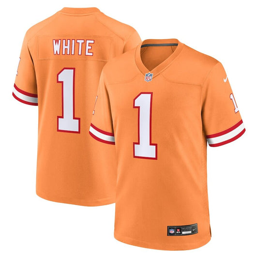 Youth Tampa Bay Buccaneers Rachaad White Orange Jersey