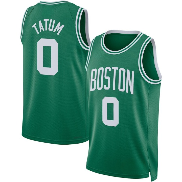 Men's Boston Celtics Jayson Tatum Green Jersey