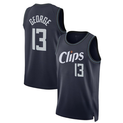 Men's LA Clippers Paul George Navy Jersey