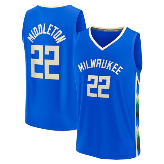 Men's Milwaukee Bucks Khris Middleton Royal Jersey