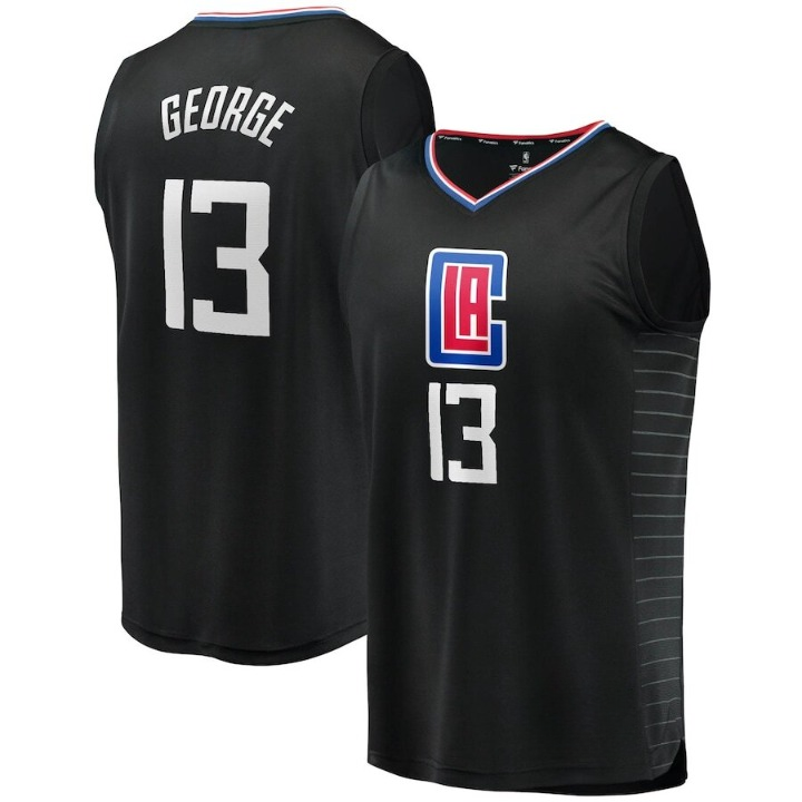 Men's LA Clippers Paul George Black Jersey