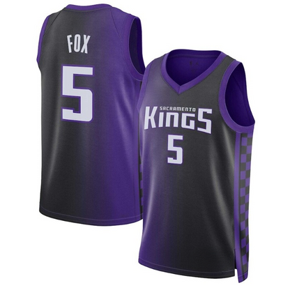 Men's Sacramento Kings De'Aaron Fox Purple Jersey